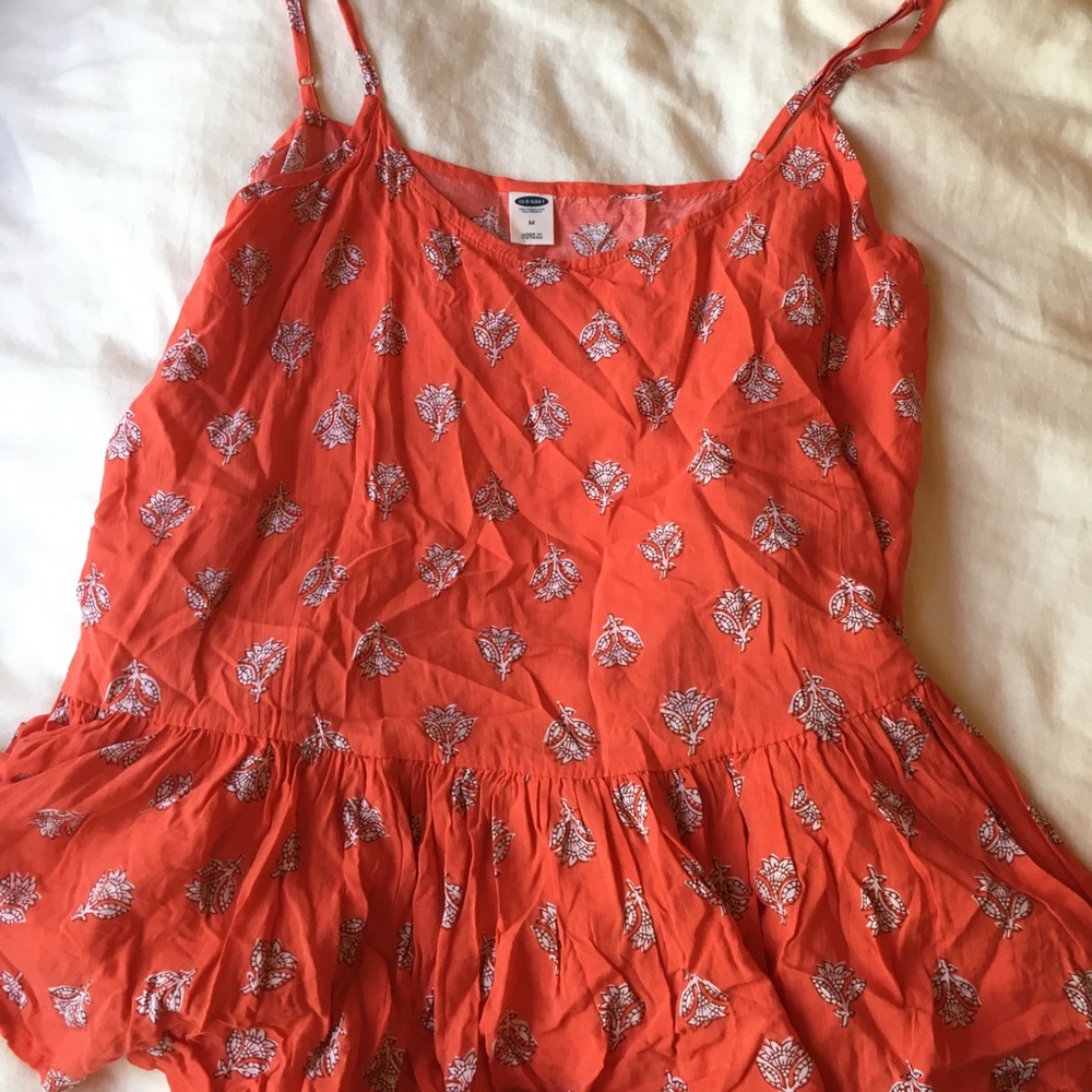 Orange pattern camisole